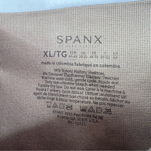 Spanx Look At Me Now Seamless Leggings Mini Leopard Print Slimming Size XL - Picture 3 of 4